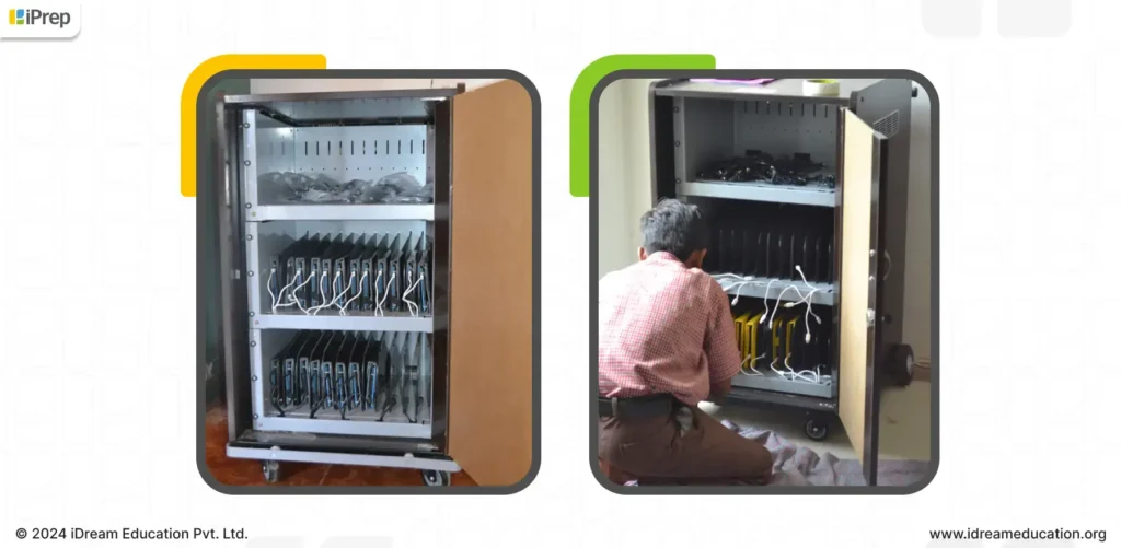Take a look at the tablet charging rack, now aligned with the ICT Lab Scheme under Samagra Shiksha.