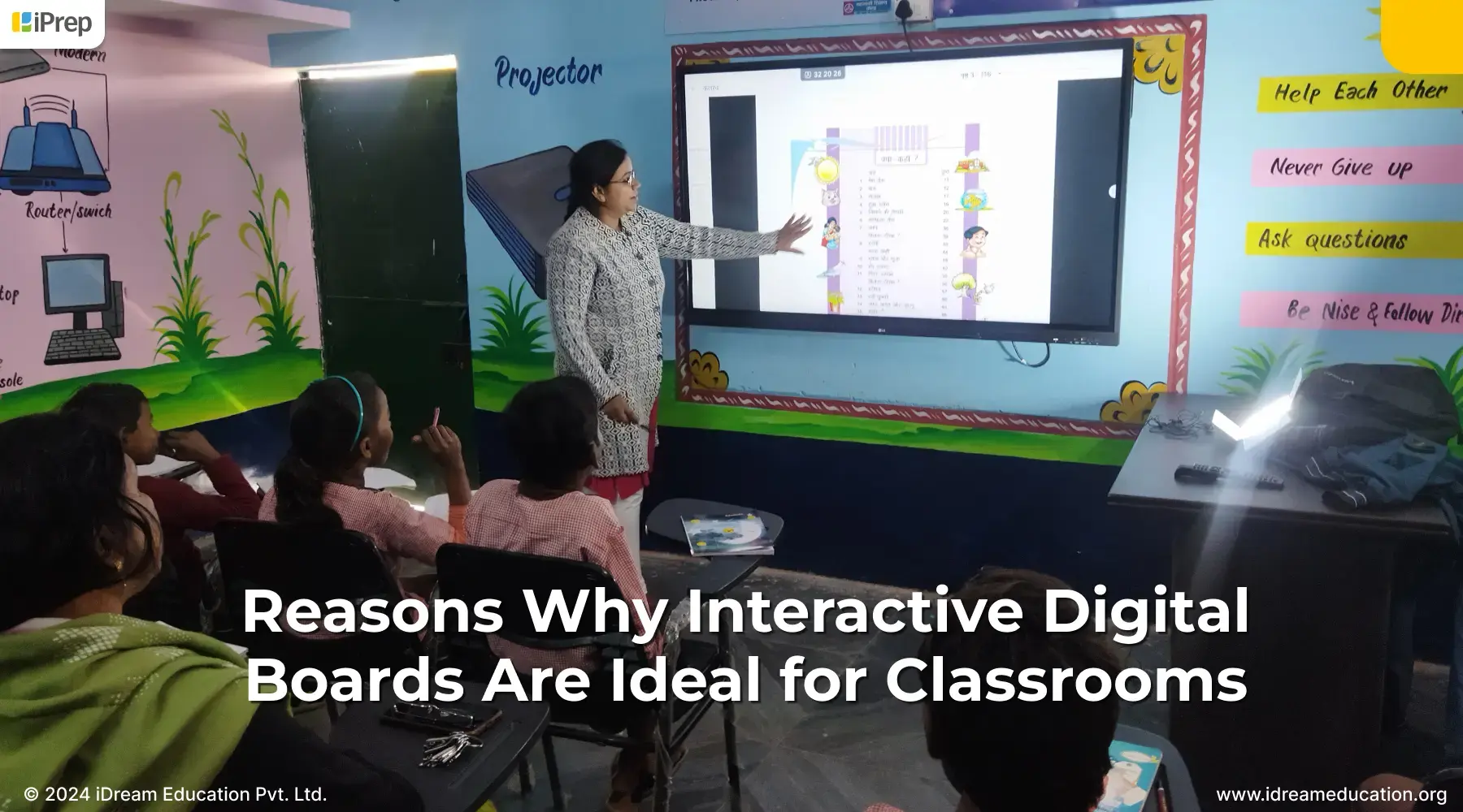 Infographic highlighting Reasons Why You Should Purchase Interactive Digital Boards for Classrooms from iDream Education